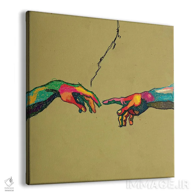 تابلو آفرینش اثر دای کریس آرت (هنرمند) - نمای پرسپکتیو محصول