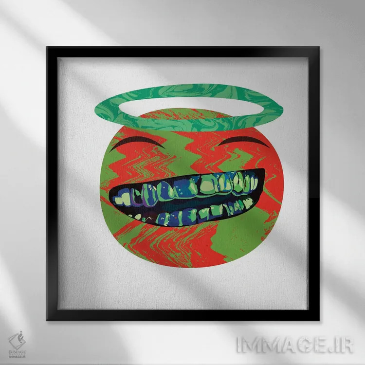 تابلو مالوجی اثر دای کریس آرت (هنرمند) - نمای قابدار مشکی