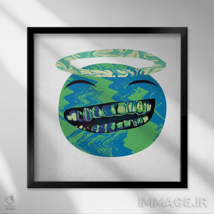 تابلو مالوجی ۲ اثر دای کریس آرت (هنرمند) - نمای قابدار مشکی