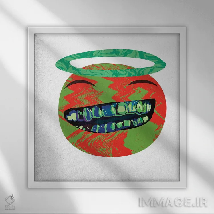 تابلو مالوجی اثر دای کریس آرت (هنرمند) - نمای قابدار سفید