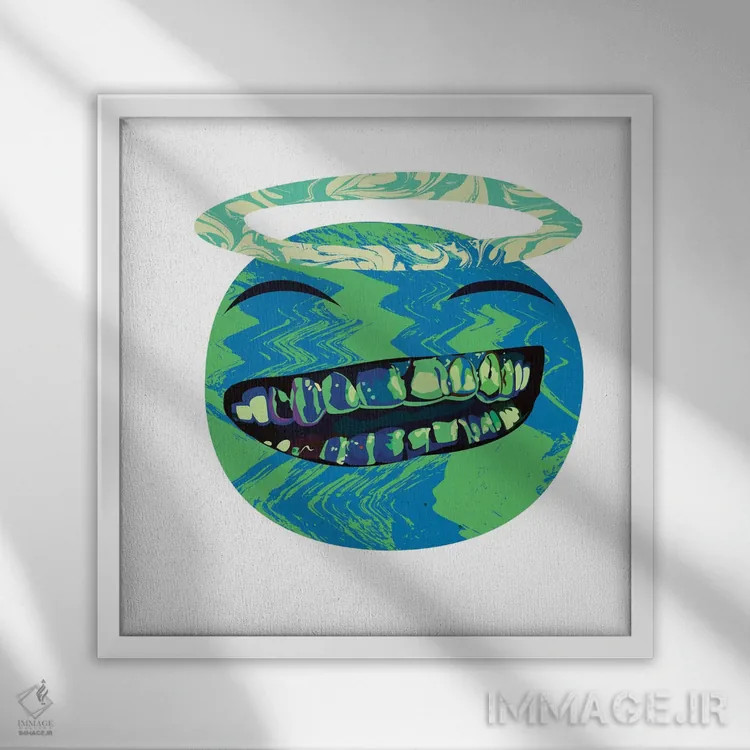 تابلو مالوجی ۲ اثر دای کریس آرت (هنرمند) - نمای قابدار سفید