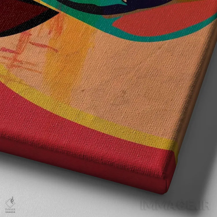 تابلو کاجی ۲ اثر دای کریس آرت (هنرمند) - نمای نزدیک بافت بوم