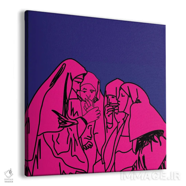 تابلو استراحت دود مقدس ۲ اثر دای کریس آرت (هنرمند) - نمای پرسپکتیو محصول