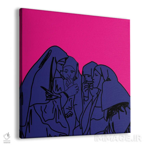 تابلو استراحت دود مقدس ۱ اثر دای کریس آرت (هنرمند) - نمای پرسپکتیو محصول