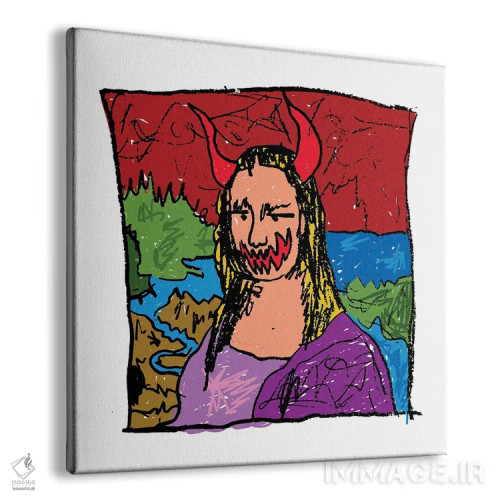 تابلو شبح مونالیزا اثر دای کریس آرت (هنرمند) - نمای پرسپکتیو محصول