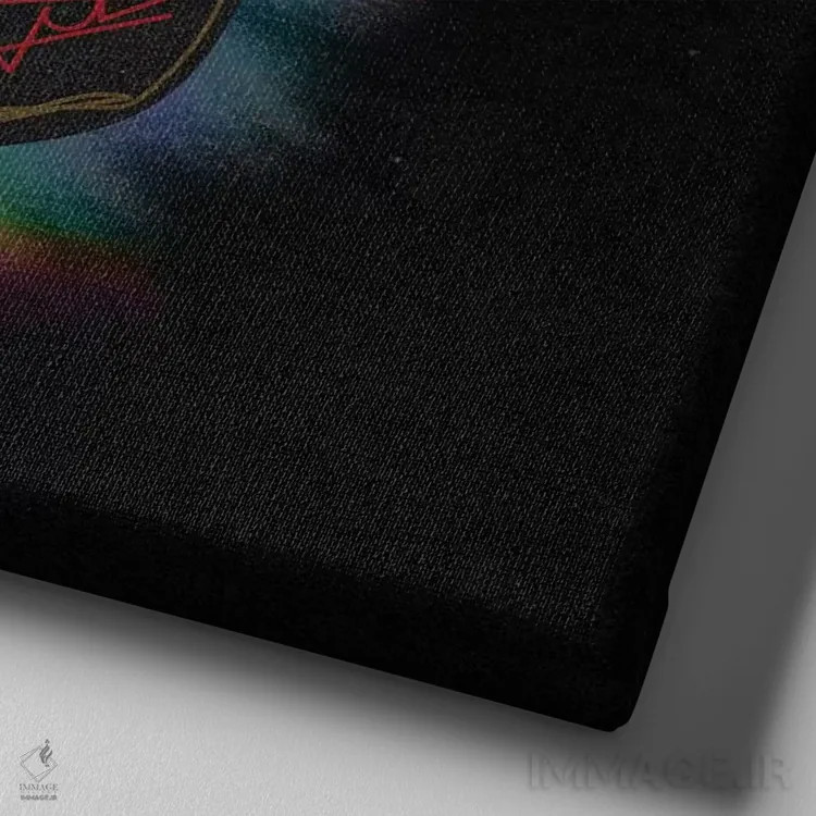 تابلو فرشتهٔ مرگ (Grim Reaper) اثر دای کریس آرت (هنرمند) - نمای نزدیک بافت بوم