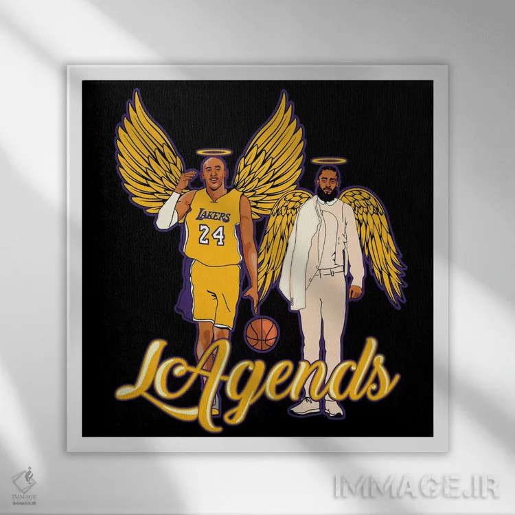 تابلو افسانهها (اشتباه املایی: Legends) اثر دای کریس آرت (هنرمند) - نمای قابدار سفید