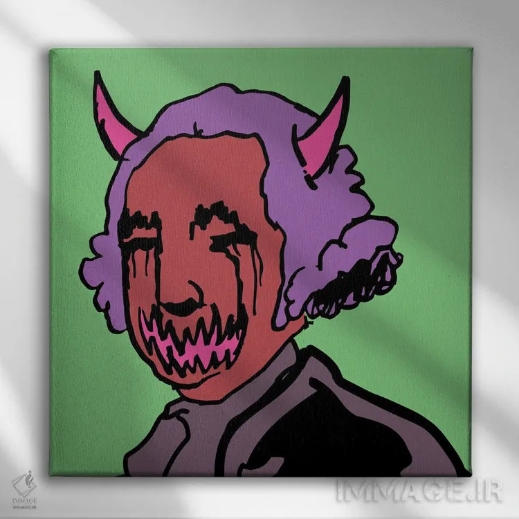 تابلو واشنگتن ۲۰۲۰ اثر دای کریس آرت (هنرمند) - نمای روبهرو روی دیوار