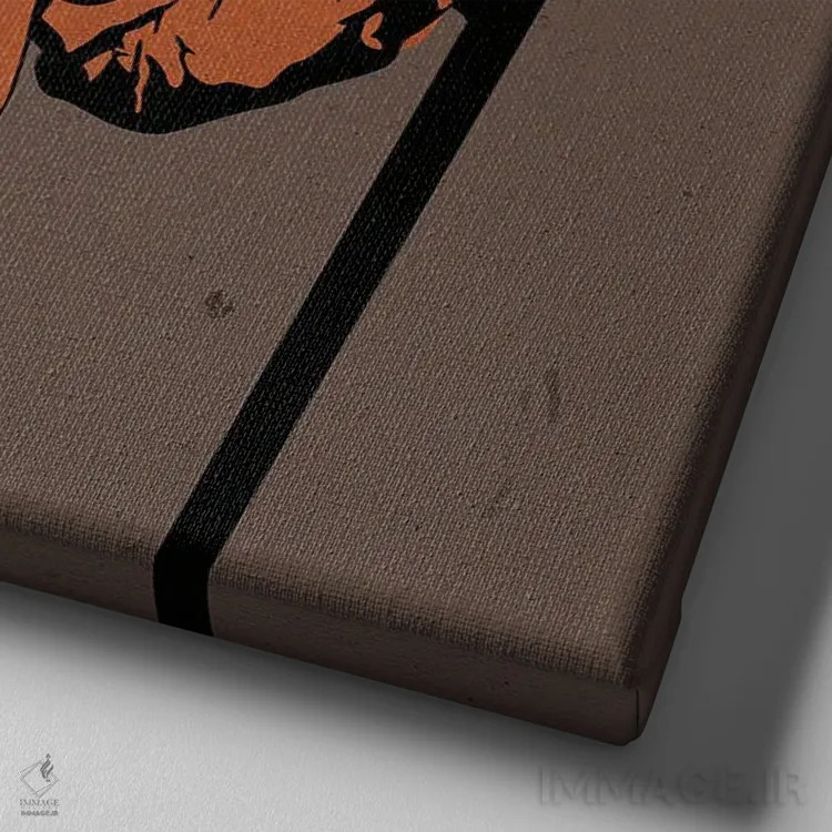 تابلو جے کول (خواننده) اثر دای کریس آرت (هنرمند) - نمای نزدیک بافت بوم