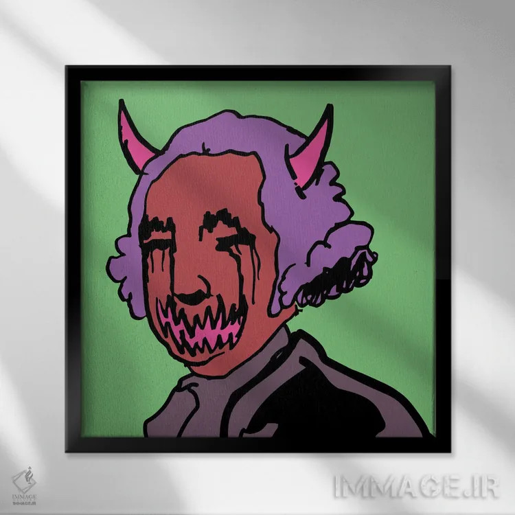 تابلو واشنگتن ۲۰۲۰ اثر دای کریس آرت (هنرمند) - نمای قابدار مشکی