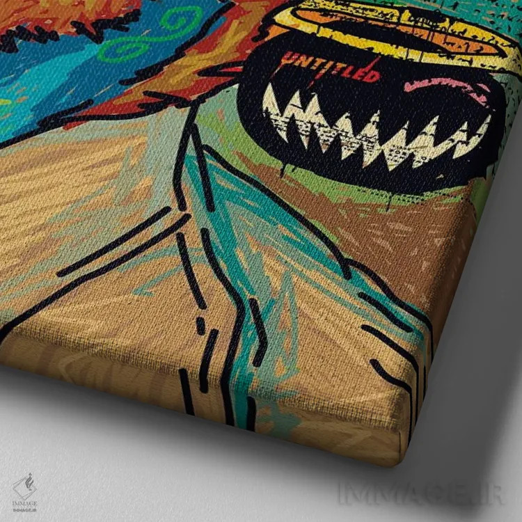 تابلو نسخه ترسناک ون گوگ اثر دای کریس آرت (هنرمند) - نمای نزدیک بافت بوم