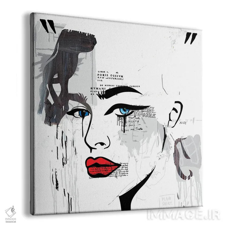 تابلو دختر کلاسیک یونانی اثر دای کریس آرت (هنرمند) - نمای پرسپکتیو محصول