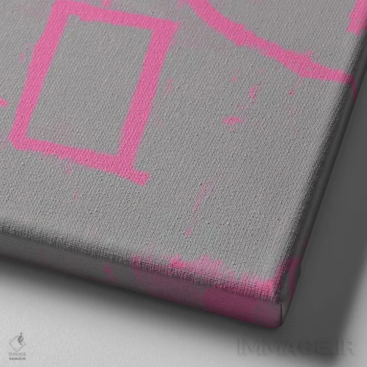 تابلو مالوجی متحرک اثر دای کریس آرت (هنرمند) - نمای نزدیک بافت بوم