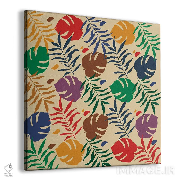 تابلو طرح گلهای هایپبست اثر دای کریس آرت (هنرمند) - نمای پرسپکتیو محصول