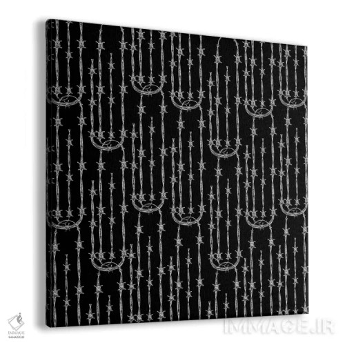 تابلو طرح گیره کاغذی سیم خاردار اثر دای کریس آرت (هنرمند) - نمای پرسپکتیو محصول