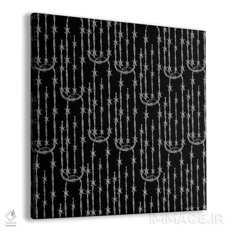 تابلو طرح گیره کاغذی سیم خاردار اثر دای کریس آرت (هنرمند) - نمای پرسپکتیو محصول