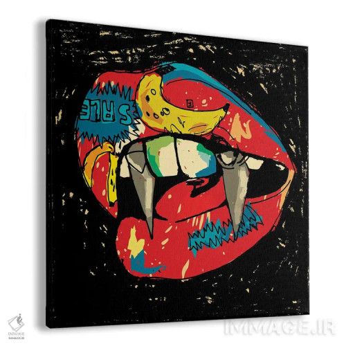 تابلو فَنگز طراح ۲۰۲۰ اثر دای کریس آرت (هنرمند) - نمای پرسپکتیو محصول