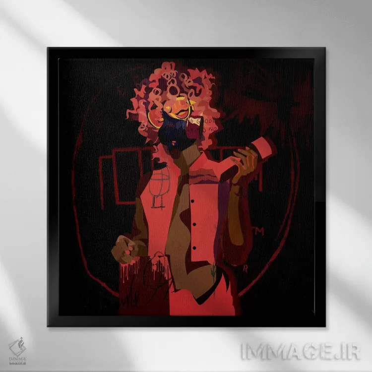 تابلو مارنیو ۳ اثر دای کریس آرت (هنرمند) - نمای قابدار مشکی