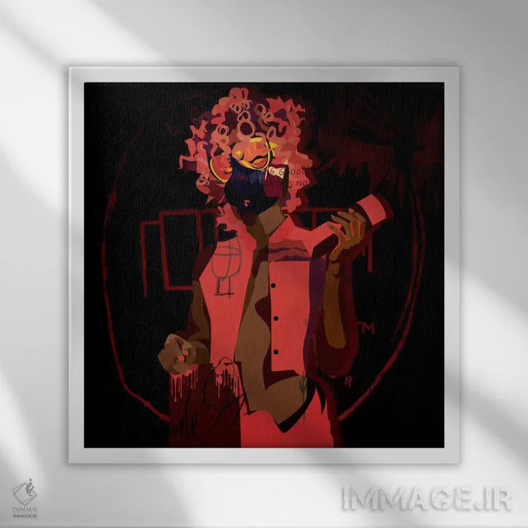 تابلو مارنیو ۳ اثر دای کریس آرت (هنرمند) - نمای قابدار سفید