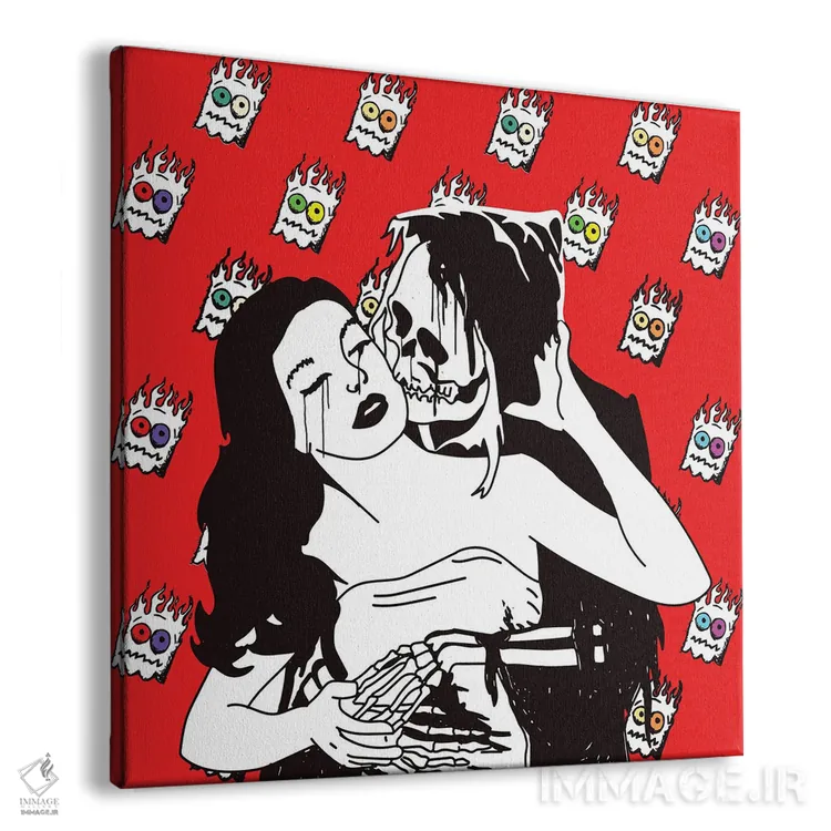 تابلو عشق درد دارد (نسخه ارواح) اثر دای کریس آرت (هنرمند) - نمای پرسپکتیو محصول