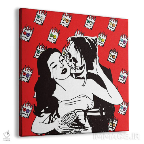 تابلو عشق درد دارد (نسخه ارواح) اثر دای کریس آرت (هنرمند) - نمای پرسپکتیو محصول