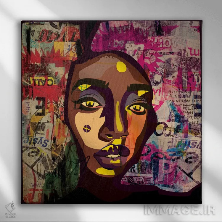 تابلو مارنو پنجم (اثر هنری) اثر دای کریس آرت (هنرمند) - نمای روبهرو روی دیوار