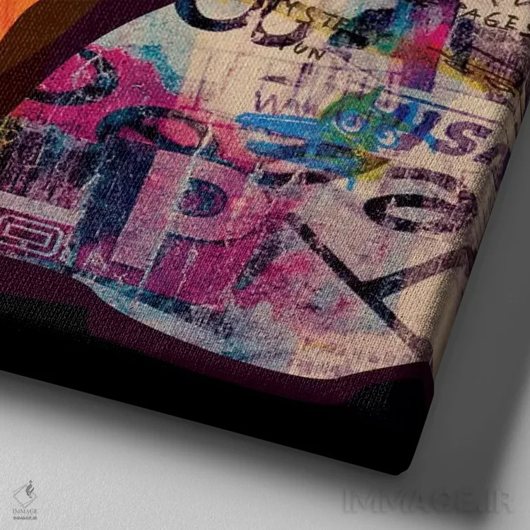 تابلو مارنو پنجم (اثر هنری) اثر دای کریس آرت (هنرمند) - نمای نزدیک بافت بوم