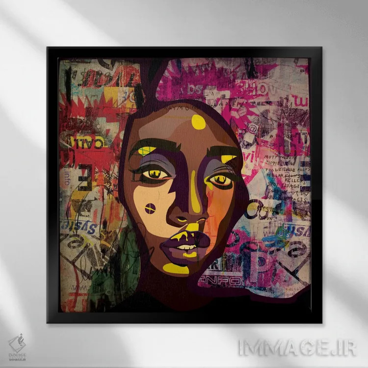 تابلو مارنو پنجم (اثر هنری) اثر دای کریس آرت (هنرمند) - نمای قابدار مشکی