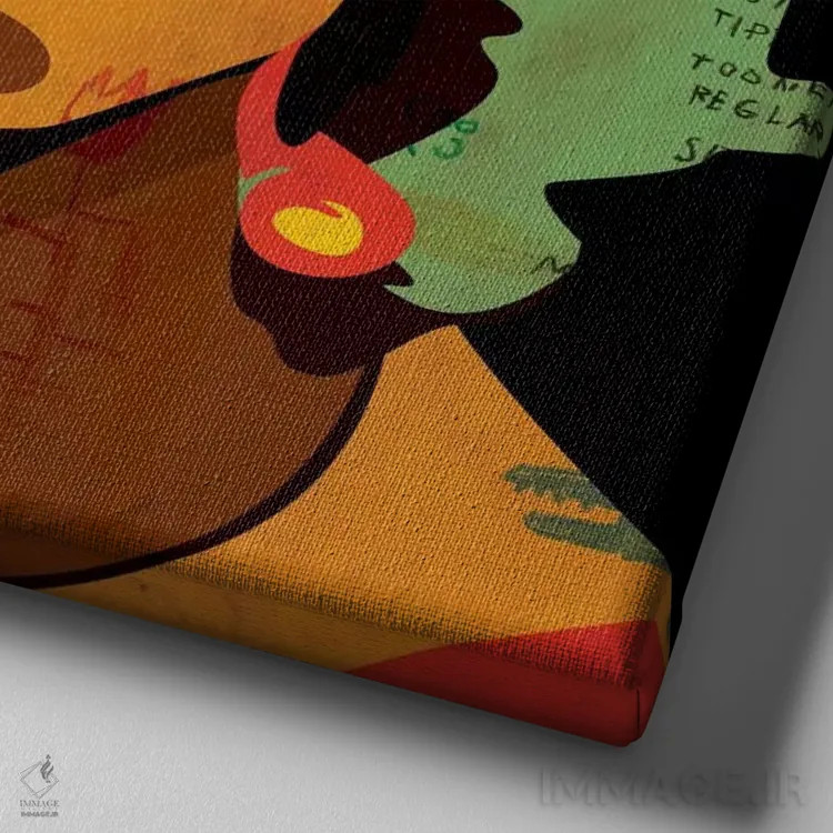 تابلو مارنو ششم (اثر هنری) اثر دای کریس آرت (هنرمند) - نمای نزدیک بافت بوم