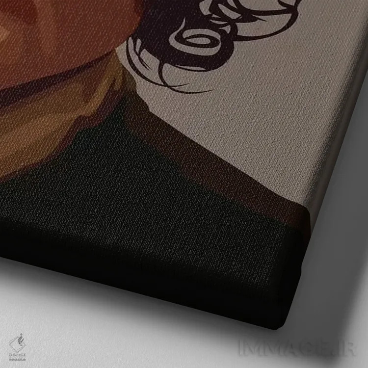 تابلو باب دیلن اثر دای کریس آرت (هنرمند) - نمای نزدیک بافت بوم