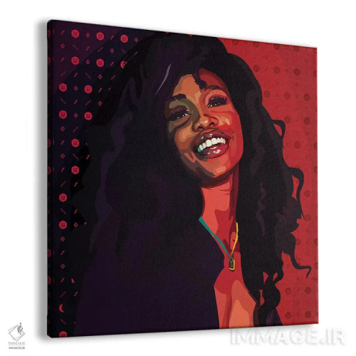 تابلو اسزیاِی (خواننده آمریکایی) اثر دای کریس آرت (هنرمند) - نمای پرسپکتیو محصول
