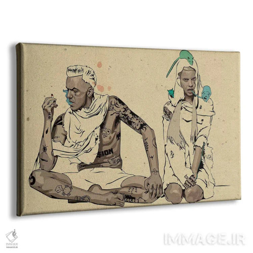 تابلو تصویرگری دای انتوورد (گروه موسیقی) اثر دای کریس آرت (هنرمند) - نمای پرسپکتیو محصول