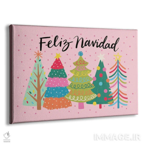 تابلو کریسمس مبارک (اسپانیایی) اثر دبورا کوریل - نمای پرسپکتیو محصول