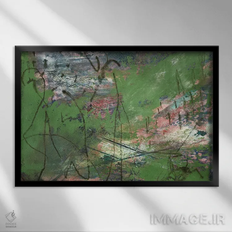 تابلو فرار کریسمسی اثر دب چانی - نمای قابدار مشکی