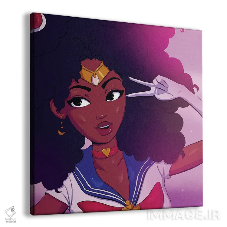 تابلو خانم ماه اثر دیوید کلمن جونیور - نمای پرسپکتیو محصول