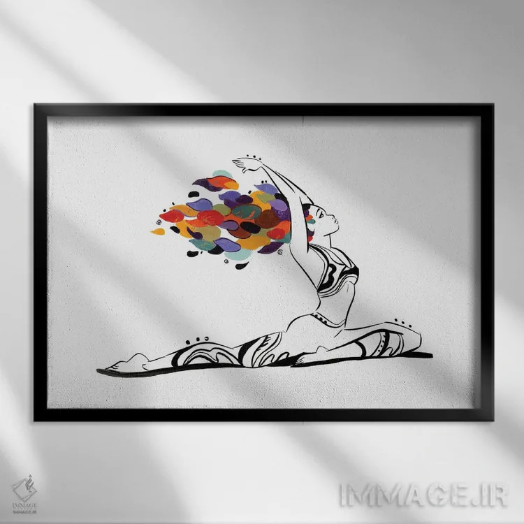 تابلو رهایی اثر دیوید کلمن جونیور - نمای قابدار مشکی