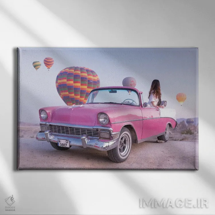 تابلو خودروی کلاسیک کاپادوکیه ۲ اثر دیوید کلاپ - نمای روبهرو روی دیوار
