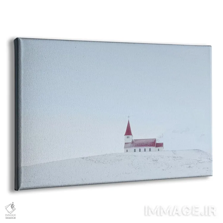 تابلو کلیسای ویک ایسلند ۱۴ اثر دیوید کلاپ - نمای پرسپکتیو محصول