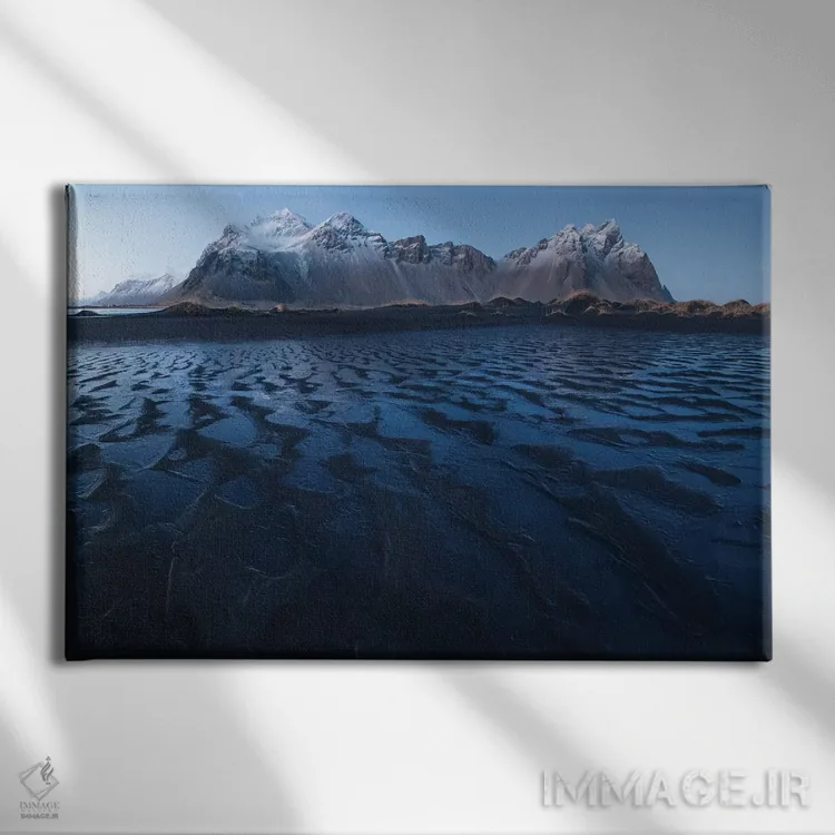 تابلو استوکسنس ایسلند ۱ اثر دیوید کلاپ - نمای روبهرو روی دیوار