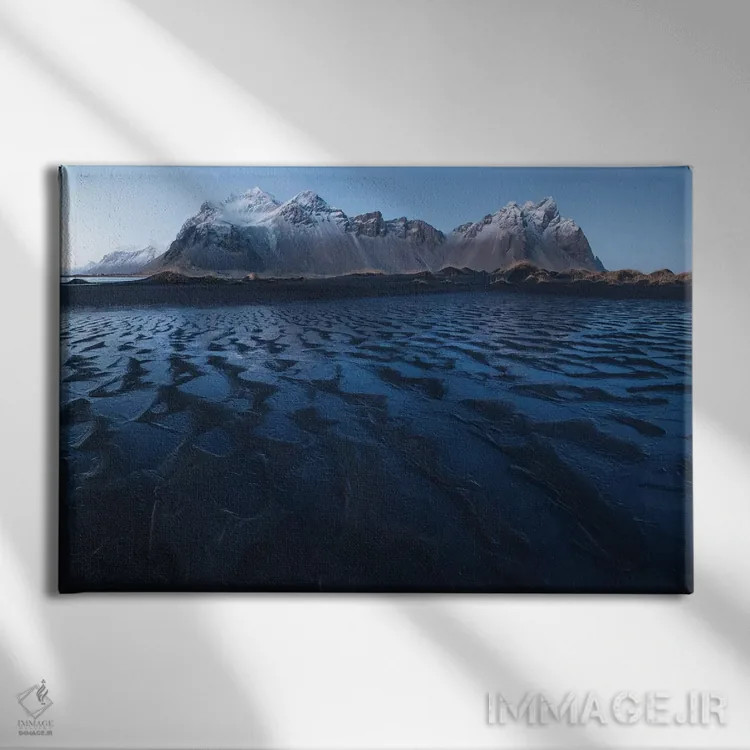 تابلو استوکسنس ایسلند ۱ اثر دیوید کلاپ - نمای روبهرو روی دیوار