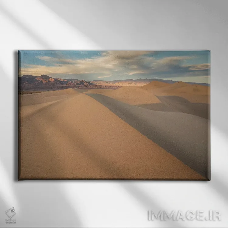 تابلو تپههای شنی مسکیت ۱ اثر دیوید کلاپ - نمای روبهرو روی دیوار