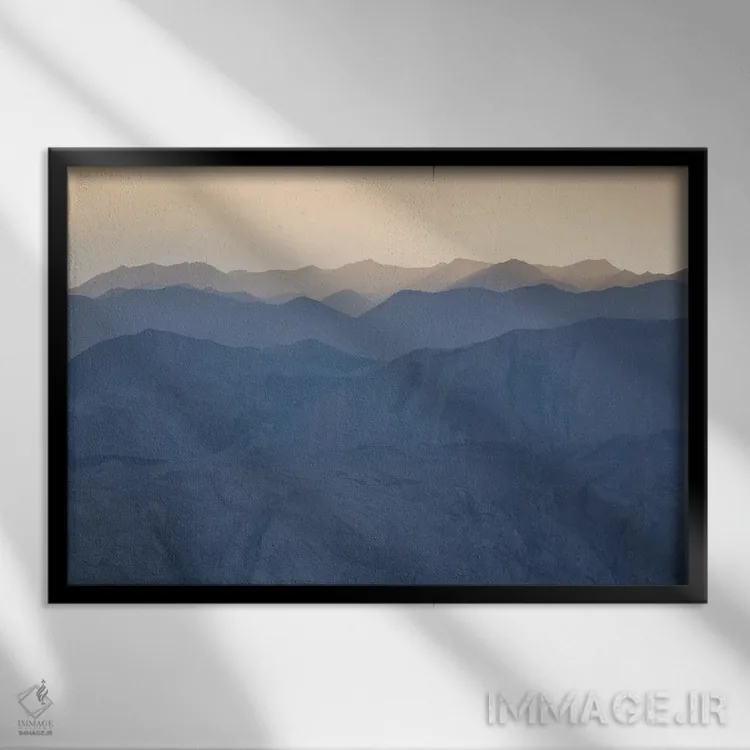 تابلو تپههای شنی مسکیت ۴ اثر دیوید کلاپ - نمای قابدار مشکی