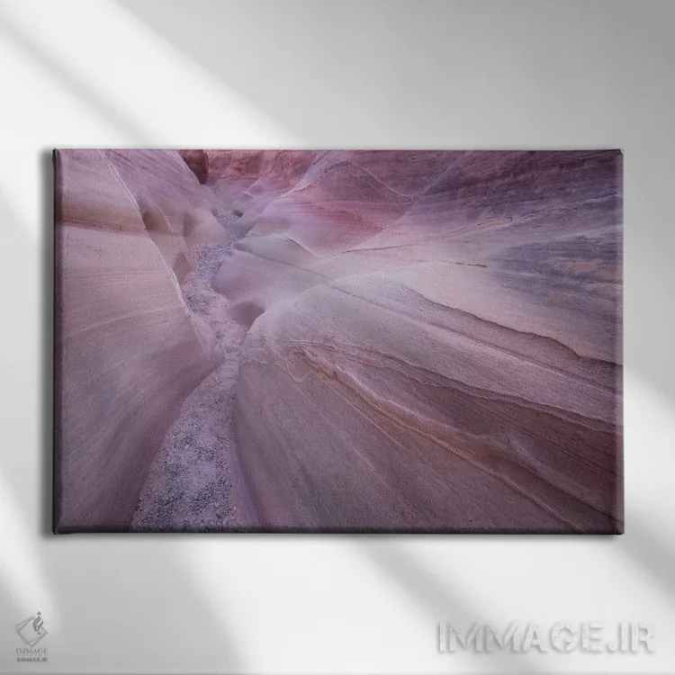 تابلو دره آتش نوادا ۷ اثر دیوید کلاپ - نمای روبهرو روی دیوار