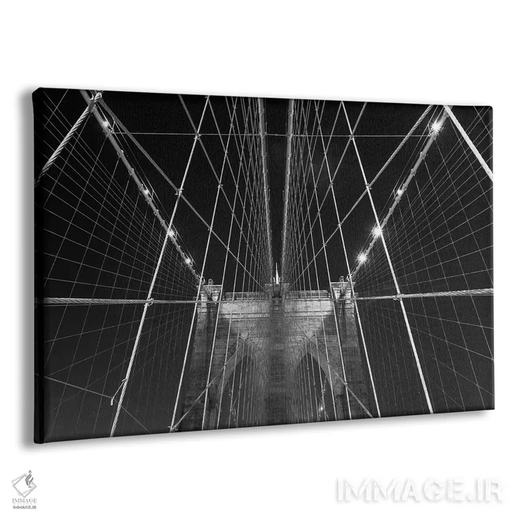 تابلو پل بروکلین نیویورک ۱۲ اثر دیوید کلاپ - نمای پرسپکتیو محصول