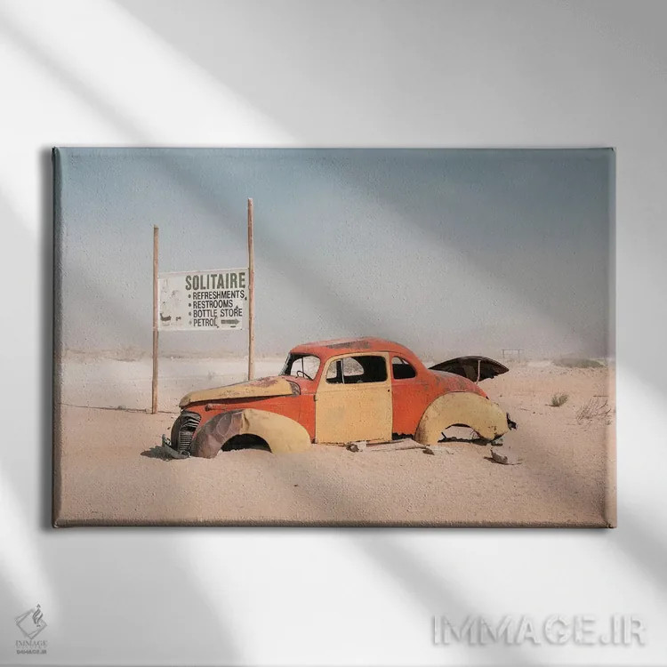 تابلو سولیتر نامیبیا ۲ اثر دیوید کلاپ - نمای روبهرو روی دیوار