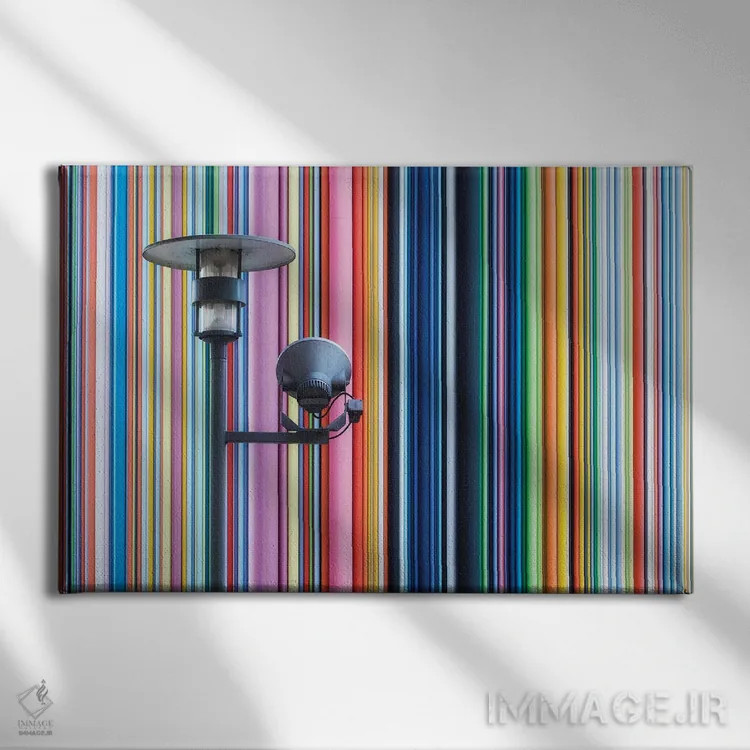 تابلو لا دفانس پاریس ۸ اثر دیوید کلاپ - نمای روبهرو روی دیوار