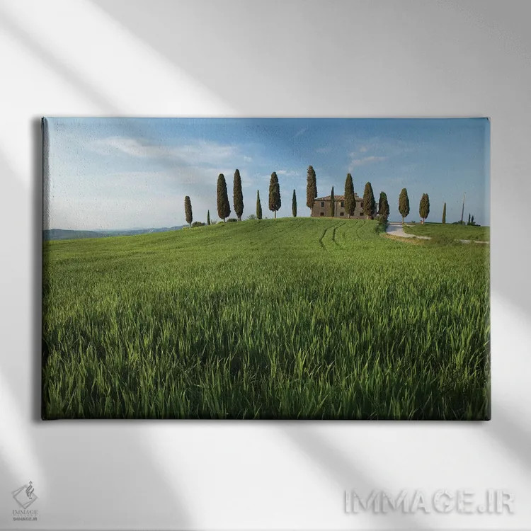 تابلو پیانزا توسکانی ۱ اثر دیوید کلاپ - نمای روبهرو روی دیوار