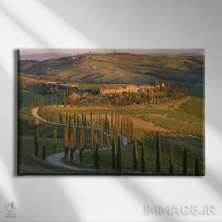 تابلو وال داسو توسکانی ۱ اثر دیوید کلاپ - نمای روبهرو روی دیوار