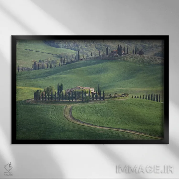 تابلو بگنو ویگنونی توسکانی ۲ اثر دیوید کلاپ - نمای قابدار مشکی