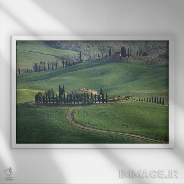 تابلو بگنو ویگنونی توسکانی ۲ اثر دیوید کلاپ - نمای قابدار سفید